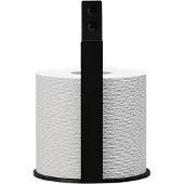 Nichba-Design Extra Toiletrolhouder Zwart - Toiletrolhouders Staal Black - L100113