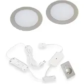 Hera FR-68 Dynamic LED set van 2 inbouw spots RVS-look