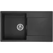 Reginox Amsterdam 10 spoelbak 86x50cm Black Silvery R30929