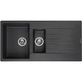 Reginox Harlem 15 spoelbak 100x50cm Black Silvery R31292