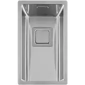 Togo VK series spoelbak 17x40cm inleg, onderbouw, opbouw RVS 17VK