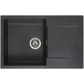 Reginox Amsterdam 78 spoelbak 78x50cm Black Silvery R32756