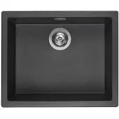 Reginox Amsterdam 50 spoelbak 56x46cm Black Silvery R30844