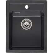 Reginox Amsterdam 34 spoelbak 51x40cm Black Silvery R33531
