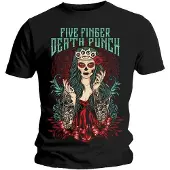 Five Finger Death Punch Lady Muerta Black L Shirt