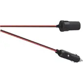 Bumper Sigarettenaanstekerplug verlengkabel - 12V/5A - 2 meter