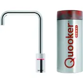 Quooker Nordic single tap square chroom met Combi reservoir