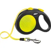 Flexi Rollijn New Neon Tape L Zwart 5 M