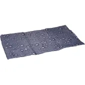 Flamingo Koelmat hond - koelmat kat - XXL - 120x80 cm - Drop Grijs - extra grote zelfkoelende mat voor honden en katten - waterdicht