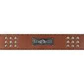 Flamingo Halsband sedona leder fitting bruin 43-50 cm 37 mm Flamingo