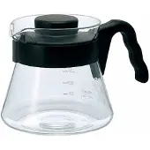 Hario V60 glazen koffiekan, 450 ml – Zwart