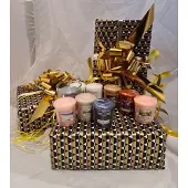 Yankee candle Geschenkset - ontdek geschenk luxe diverse variërende geuren 9 stuks en glaasje - geurkaarsjes cadeau