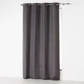 Hobby Hall Gordijnen-Kant en klaar- met ringen 140x260cm microfiber absolu donker grijs