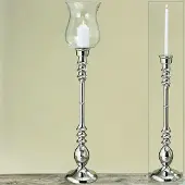 Boltze Windlicht - 105 cm - Ø 20 cm - Zilver