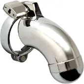 Rimba - Kuisheidskooi - Metalen Peniskooi Met Hangslot - Gesloten model - One Size - Zilver