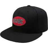 Ginza.se AC/DC - Oval Logo Snapback Pet - Zwart