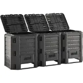 VidaXL - Compostbak - 1200 - L - zwart