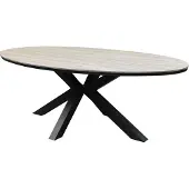 Garden Impressions Edison tuintafel 220 x 115 ovaal polywood - |