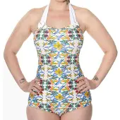 Banned - Shoreline Badpak - Bloemen - XL - Multicolours