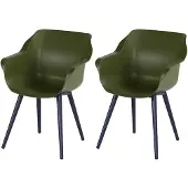 Hartman Sophie Studio dining armstoel Black / Moss -