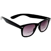 Haga Eyewear Zonneleesbril Lix Wayfarer - Zwart Glanzend - Unisex - Leessterkte +1.00 - 100% UV-A en UV-B Bescherming - Inclusief Microvezel Pouch