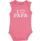 Fun2Wear Romper love papa Pink maat 68