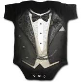 Spiral - Gothic Body - Tuxed - XS tot M - voor Kinderen - zwart - Maat XS