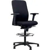 Euroseats Vigo Tekenstoel Synchroonmechanisme Stof 3D armleuning Zwart 110 kg 630 x 640 x 123 mm