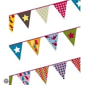 Stickythings Kidslab Muurstickers Vlaggetjes Multi