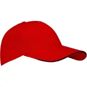 New Port Baseballcap Senior - Sandwich - Rood/Marine