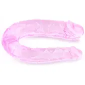 Baile Realistic Double Dildo Purple