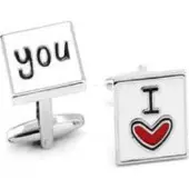 Charme Bijoux Charme BijouxManchetknopen I Love You