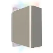 IDual Temis - LED buitenwandlamp in geb. nikkel