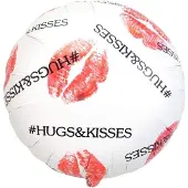 Folat - Folieballon Hugs & Kisses - 45 cm - Valentijnsdag versiering - Valentijnsdag cadeau - valentijnsdag