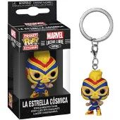 Funko POP! Portachiavi Funko Pop ! Marvel Lucha Libre : Captain Marvel