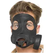 Smiffys Gasmasker (zwart)