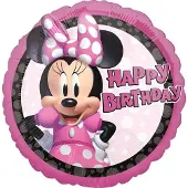Magni Folieballon Junior Minnie Mouse Happy Birthday 43 Cm