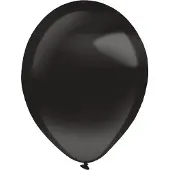 Amscan ballonnen Pearl 12 cm latex zwart 100 stuks