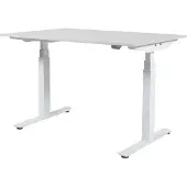 Schaffenburg Zit Sta Bureau - Plus Elek 140x80 krijtwit -wit frame