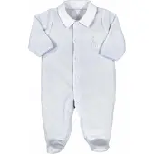Sophie de Giraf - boxpakje - met kraagje - velours - blauw - 1 Maand - 54 cm