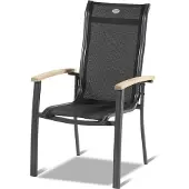 Hartman Tuinstoel Alice Dining Xerix Frame Black Textylene