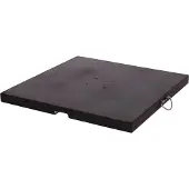 Lesli Living Granietplaat Polish 120kg zwart, afstand gaten diagonaal 16cm