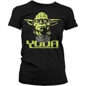 Hybris Star Wars Dames Tshirt -L- Cool Yoda Zwart