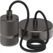 Calex Retro Pendel - Industrieel Hanglamp - E27 Fitting - Grijs - Excl. lichtbron