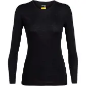 Icebreaker - Women's 175 Everyday L/S Crewe - Merino-ondergoed XS, zwart