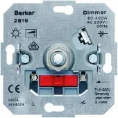 Berker dimmer - Inbouwelement - 230V gloeilamp en 230V halogeen - 60 tot 400 watt - Draai/uit