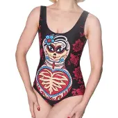 Banned - Alicia doll Badpak - S - Zwart