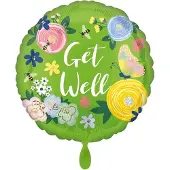 Amscan Ballon Get Well Floral Garden 43 Cm Folie