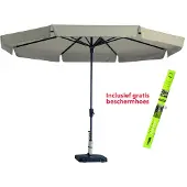 Madison Parasol Rond Syros Ecru incl Beschermhoes