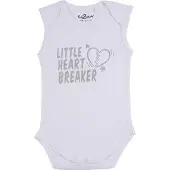 Fun2Wear Romper little heart white maat 62